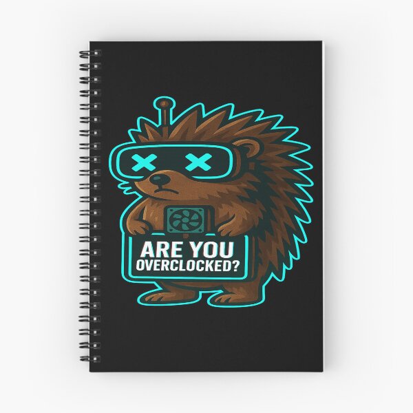 Item preview, Funny Cyber Hedgehog - Are You Overclocked? designed and sold by Derpy Lab .