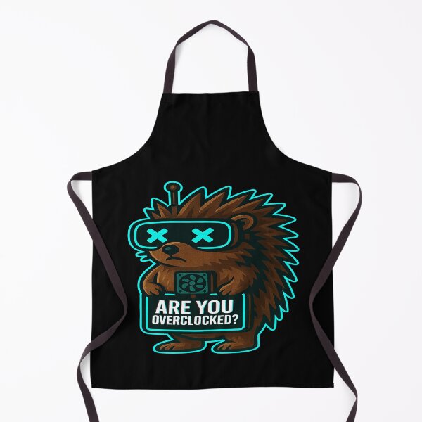 Item preview, Funny Cyber Hedgehog - Are You Overclocked? designed and sold by Derpy Lab .