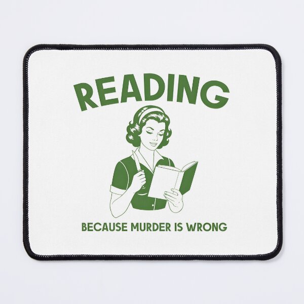Item preview, Reading Because Murder is Wrong designed and sold by Charleslindroth.