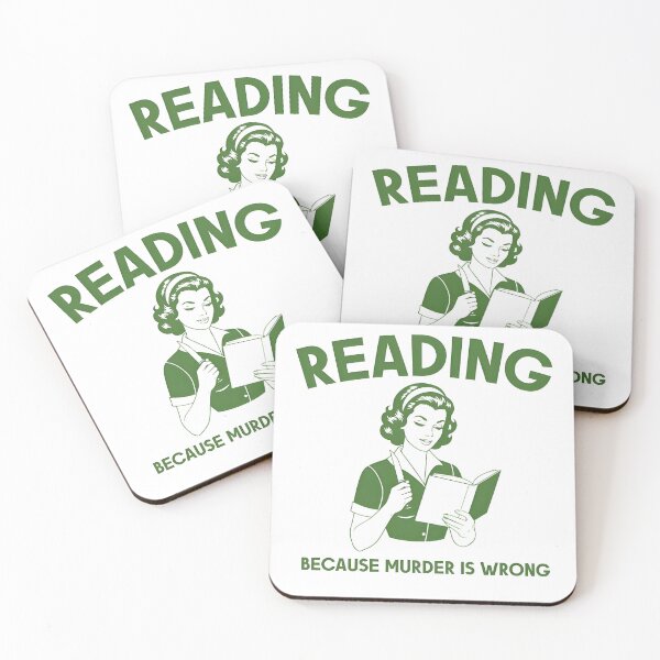 Item preview, Reading Because Murder is Wrong designed and sold by Charleslindroth.