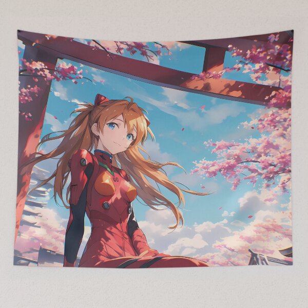 Item preview, Neon Asuka Langley Soryu Evangelion Anime Sakura Torii Grace designed and sold by earlobejerk.