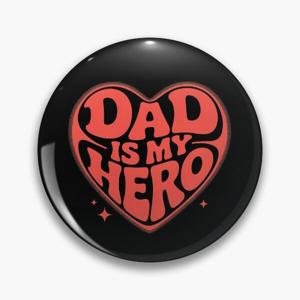 Item preview, Dad Is My Hero Heart designed and sold by The magic  Yellow bus.