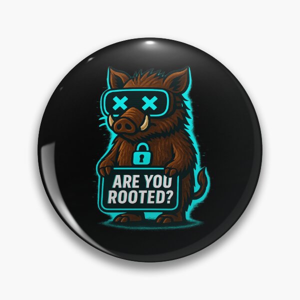 Item preview, Funny Cyber Boar - Are You Rooted? designed and sold by Derpy Lab .