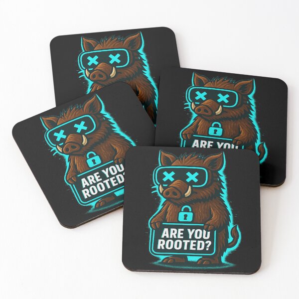Item preview, Funny Cyber Boar - Are You Rooted? designed and sold by Derpy Lab .