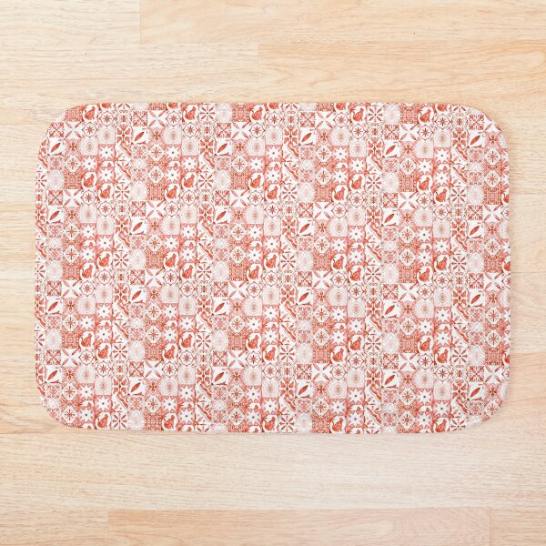 Item preview, Red tile pattern designed and sold by PLPGH.