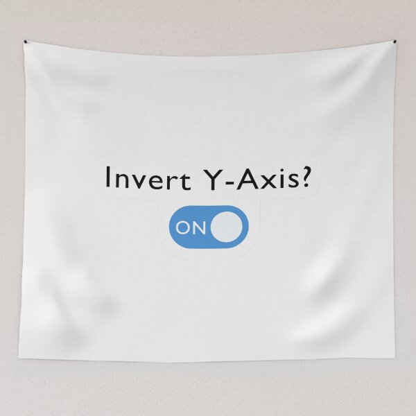 Item preview, Invert Y-Axis? ON (White Background) designed and sold by CHRISTOPHER BUEK.