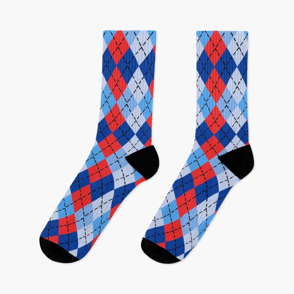 Item preview, Red and Blue Argyle Seamless Repeat  designed and sold by Sharon Schwalbe.