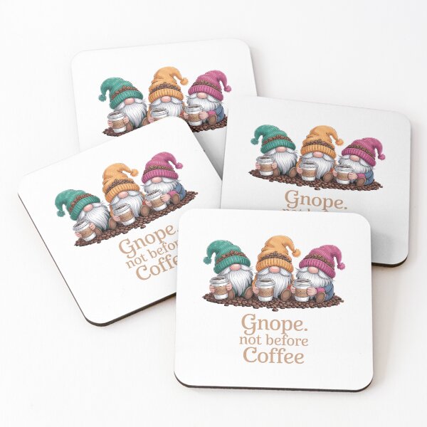 Aperçu de l'œuvre Gnope Pas avant le café Trois gnomes créée et vendue par brynatshop.