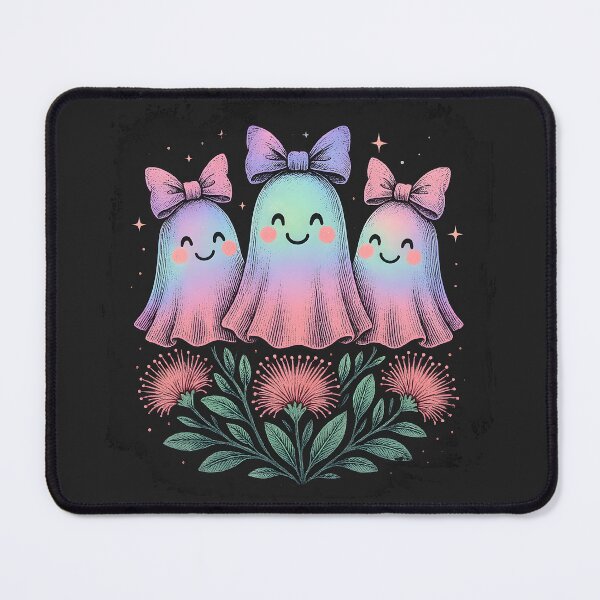 Item preview, Pastel Ghost Trio with Coquette Bows – Pōhutukawa designed and sold by MvuuStudio.