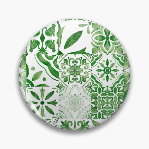 Item preview, Green tile pattern designed and sold by PLPGH.