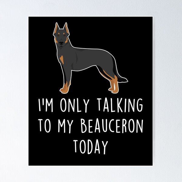 Item preview, Beauceron Cropped Dog Talking To designed and sold by Clara Hollins.
