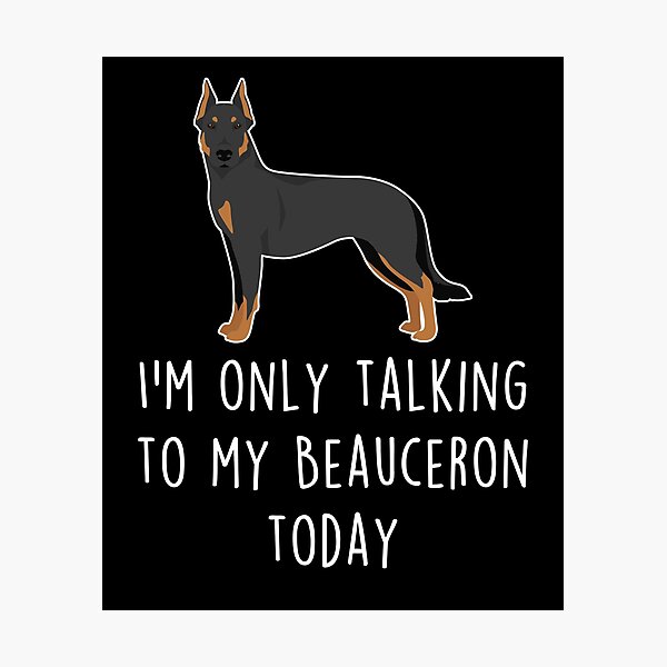 Item preview, Beauceron Cropped Dog Talking To designed and sold by Clara Hollins.