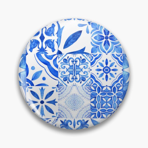Item preview, Blue tile pattern designed and sold by PLPGH.
