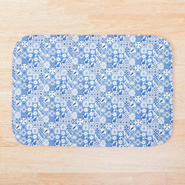 Item preview, Blue tile pattern designed and sold by PLPGH.