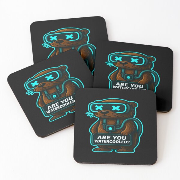 Item preview, Funny Cyber Otter - Are You Watercooled? designed and sold by Derpy Lab .