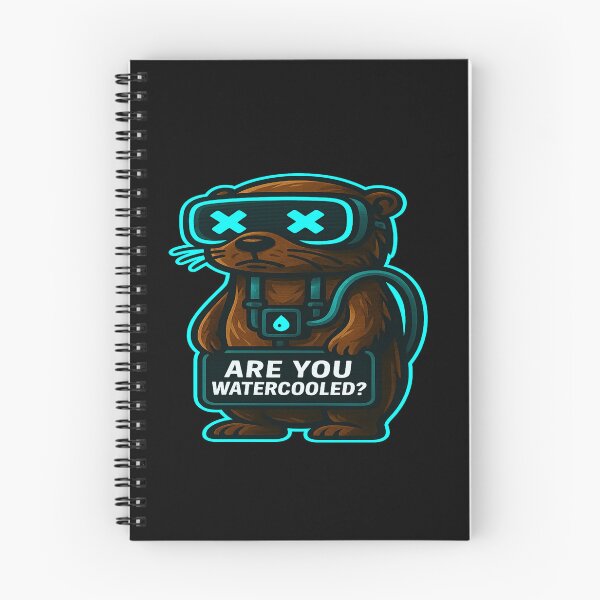 Item preview, Funny Cyber Otter - Are You Watercooled? designed and sold by Derpy Lab .