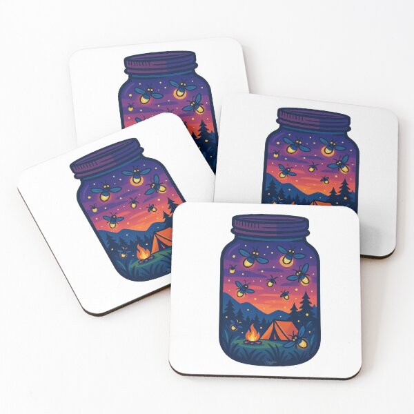 Item preview, Firefly Camping Jar Sticker – Vinyl Nature Adventure Decal | Outdoors, Campfire, Nostalgia & Wanderlust Aesthetic designed and sold by Interstellar Lotus .