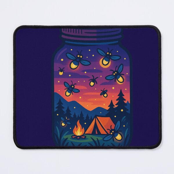 Item preview, Firefly Camping Jar Sticker – Vinyl Nature Adventure Decal | Outdoors, Campfire, Nostalgia & Wanderlust Aesthetic designed and sold by Interstellar Lotus .