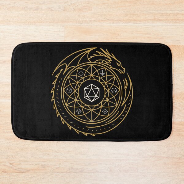 Item preview, Dragon Sacred Symbol Polyhedral Dice Tabletop RPG designed and sold by pixeptional.