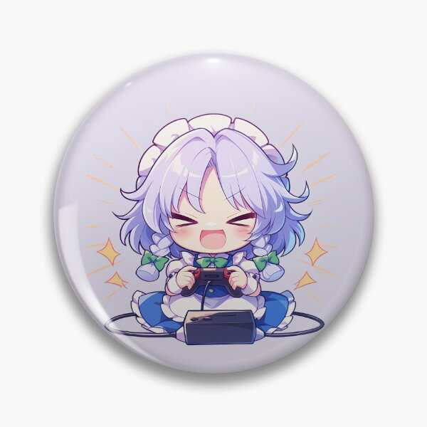 Item preview, Sakuya Izayoi Touhou Arikado Genya Castlevania Anime Chibi Gamer Cute designed and sold by earlobejerk.