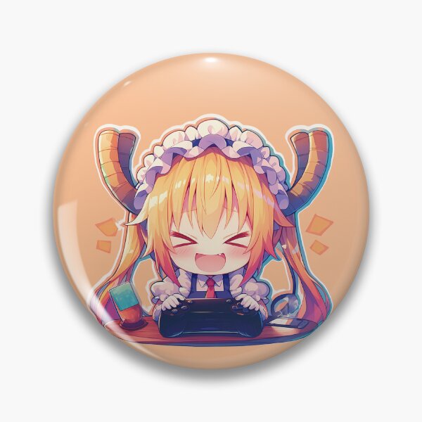 Item preview, Tohru Miss Kobayashi Dragon Kamina Gurren Lagann Anime Chibi Gamer Energetic designed and sold by earlobejerk.