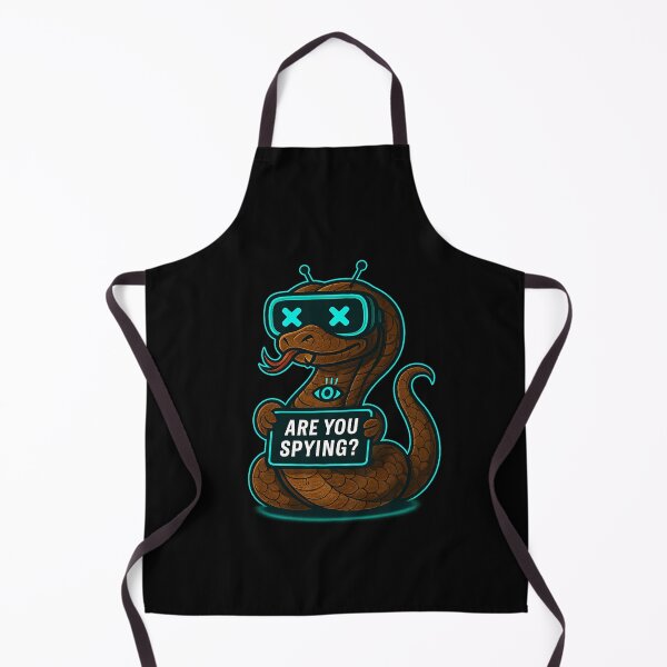 Item preview, Funny Cyber Snake - Are You Spying? designed and sold by Derpy Lab .