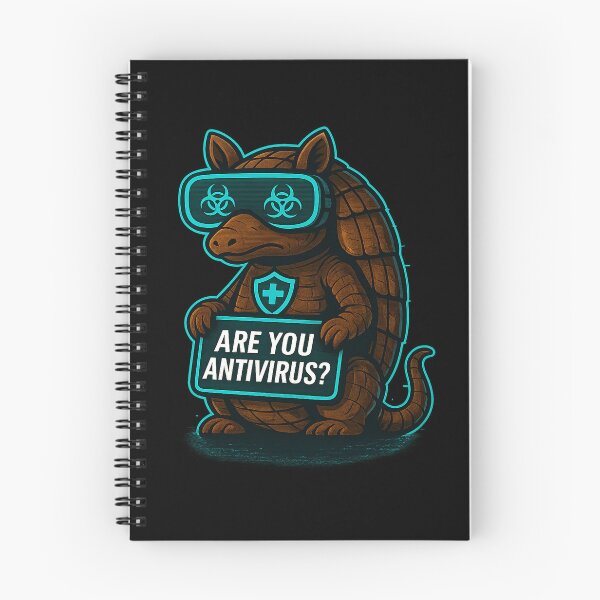 Item preview, Funny Cyber Armadillo - Are You Antivirus? designed and sold by Derpy Lab .