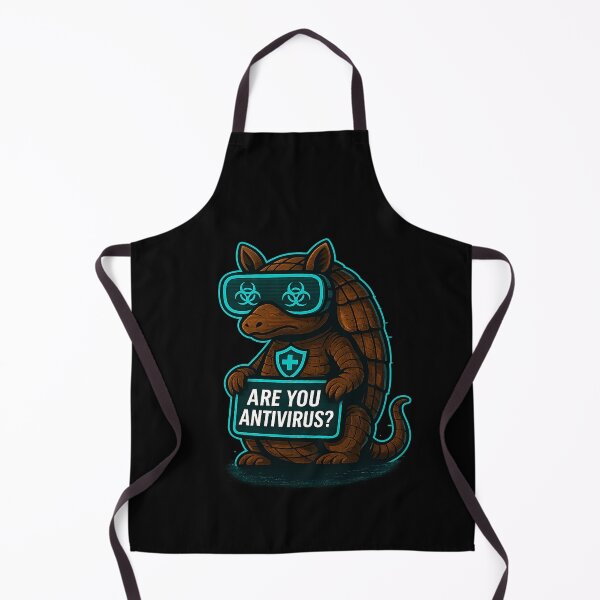 Item preview, Funny Cyber Armadillo - Are You Antivirus? designed and sold by Derpy Lab .