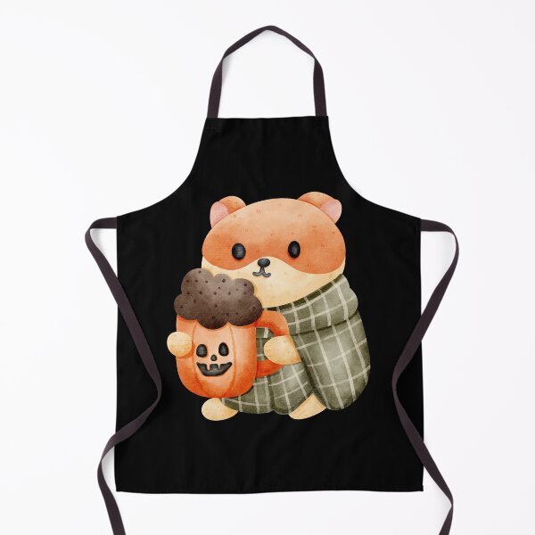 Item preview, Cute Cartoon Hamster with Pumpkin Drink | Autumn Halloween Design designed and sold by Pe.peach.