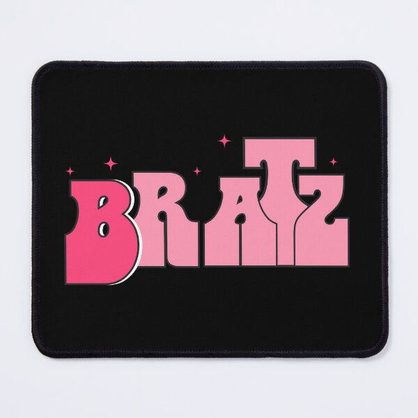 Item preview, BRATS Pink Text with Stars Design | Playful Attitude Typography | Bold Sassy Word Art designed and sold by TialCorner.