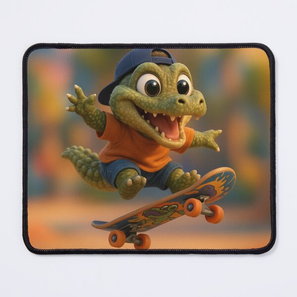 Item preview, Skater Dwarf Crocodile designed and sold by Sillytoe.