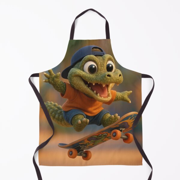Item preview, Skater Dwarf Crocodile designed and sold by Sillytoe.