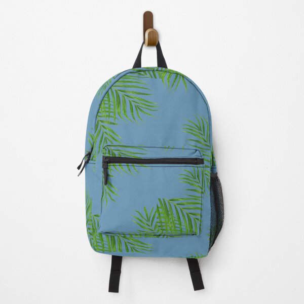 Item preview, Blue palm tree leaf pattern designed and sold by PLPGH.