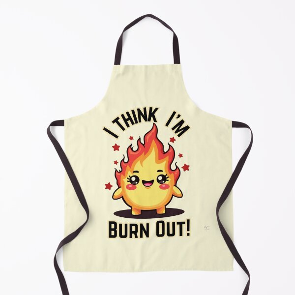 Item preview, I Think I’m Burn Out – Cute Fire Character Tee designed and sold by PriyaMagic.