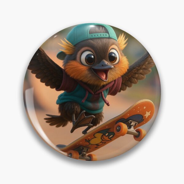 Item preview, Skater Eared Grebe designed and sold by Sillytoe.