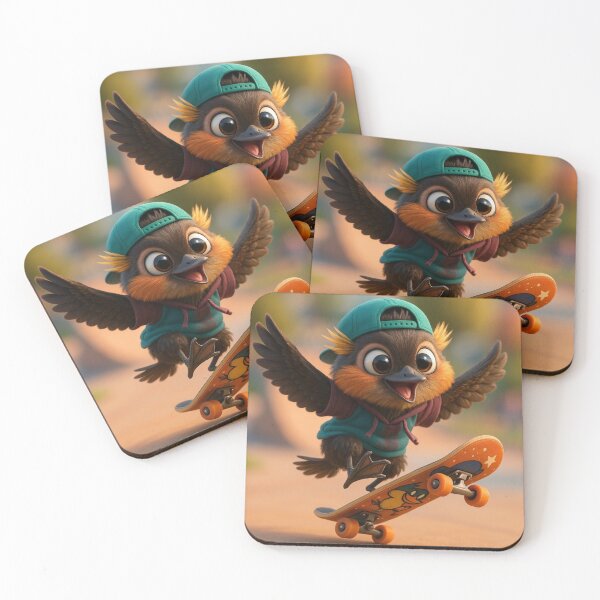 Item preview, Skater Eared Grebe designed and sold by Sillytoe.