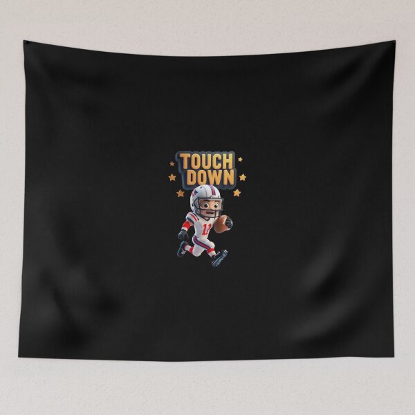 Item preview, Cartoon American Football Player Scoring Touchdown designed and sold by Art & Heart.