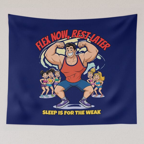 Item preview, Flex Now, Rest Later – Sleep Is for the Weak designed and sold by GENX-AUTISM-DAD.
