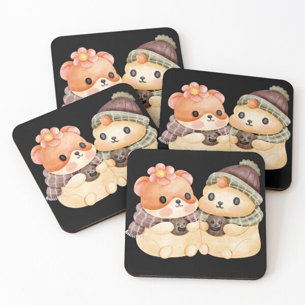 Item preview, Cartoon of a hamster couple designed and sold by Pe.peach.