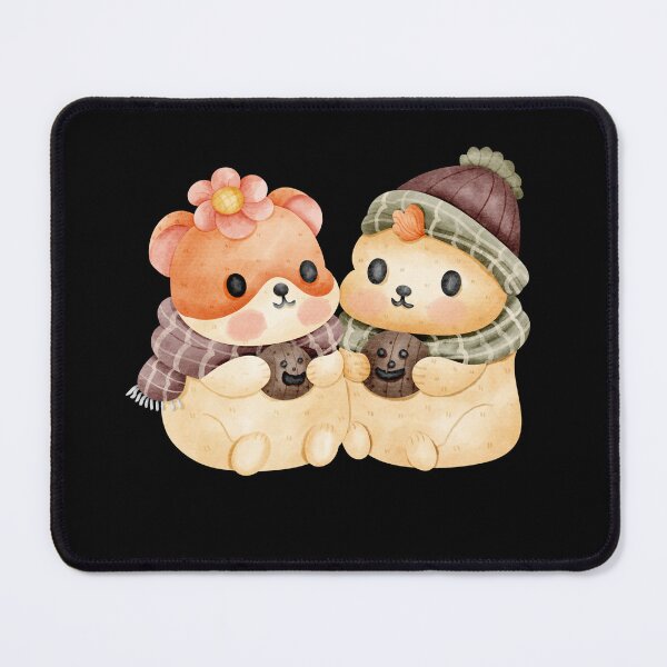 Item preview, Cartoon of a hamster couple designed and sold by Pe.peach.