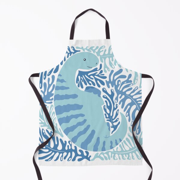 Item preview, Cute blue dinosaur and abstract plants designed and sold by DarianaArt.