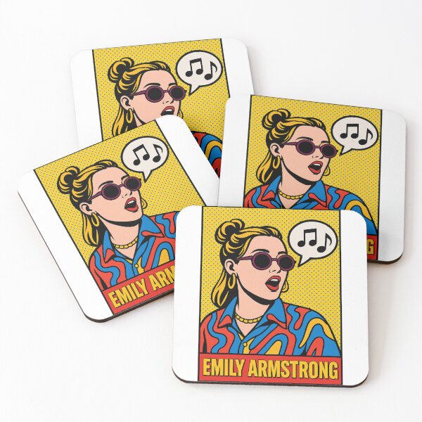 Item preview, Emily Armstrong Pop Art Portrait – Retro Music Vibes designed and sold by JayceTucker89.