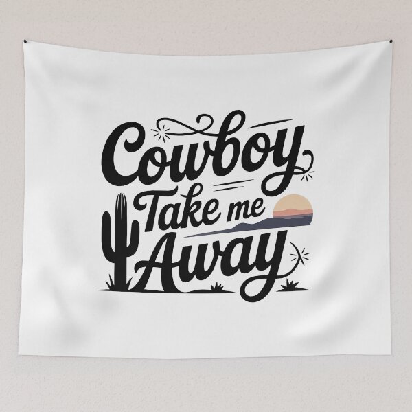 Item preview, Cowboy Take Me Away designed and sold by graphic-genie.