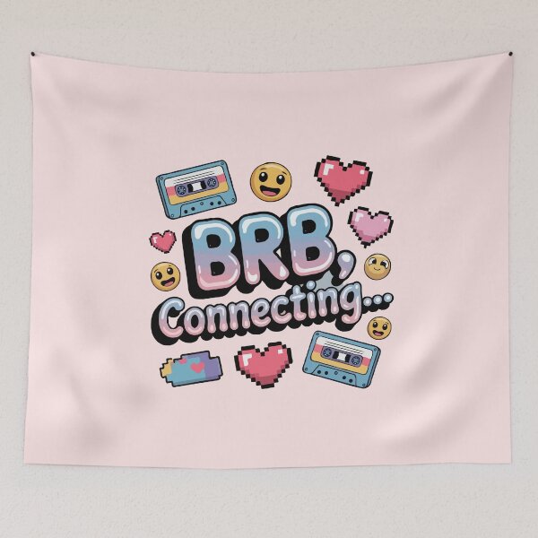 Item preview, BRB Connecting – Y2K Retro Internet Aesthetic Design designed and sold by shaswag.