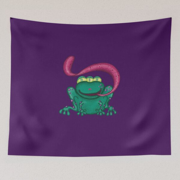 Item preview, Hand Drawn Trippy Psychedelic Frog designed and sold by InkyOdyssey.