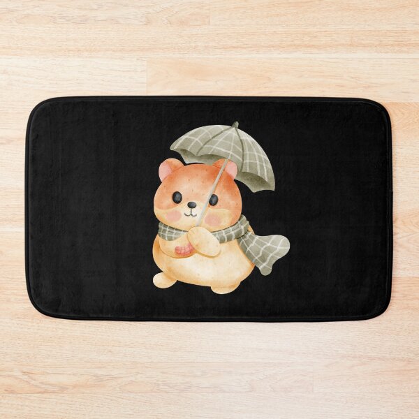 Item preview, Cute hamster with Umbrella and Scarf Design designed and sold by Pe.peach.