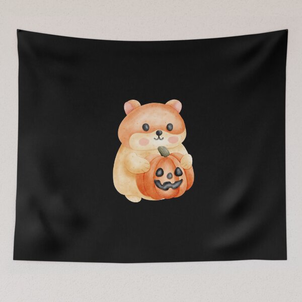 Item preview, Cute hamster Jack-o'-Lantern Design designed and sold by Pe.peach.