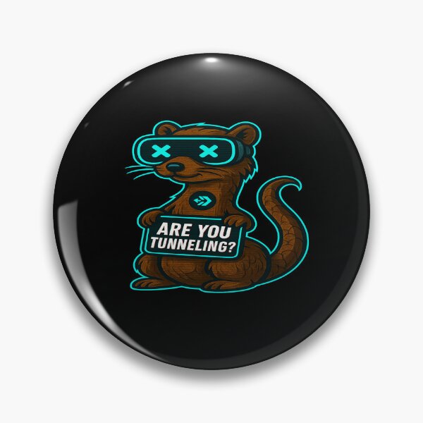 Item preview, Funny Cyber Ferret - Are You Tunneling? designed and sold by Derpy Lab .