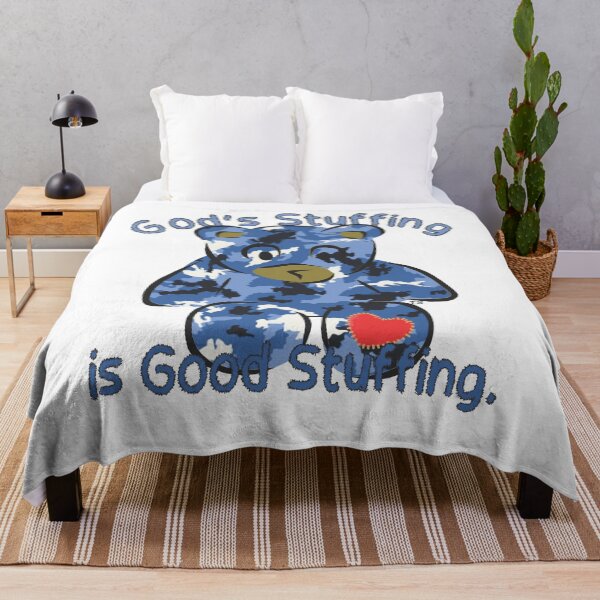 Item preview, God's Stuffing Is Good Stuffing BLUE CAMO Teddy Bear designed and sold by TerScott.