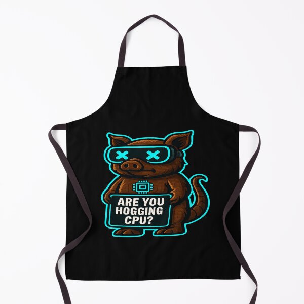 Item preview, Funny Cyber Hog - Are You Hogging CPU? designed and sold by Derpy Lab .